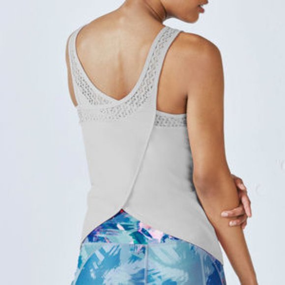 Fabletics gray Dani open tulip back tank t… - Picture 1 of 9